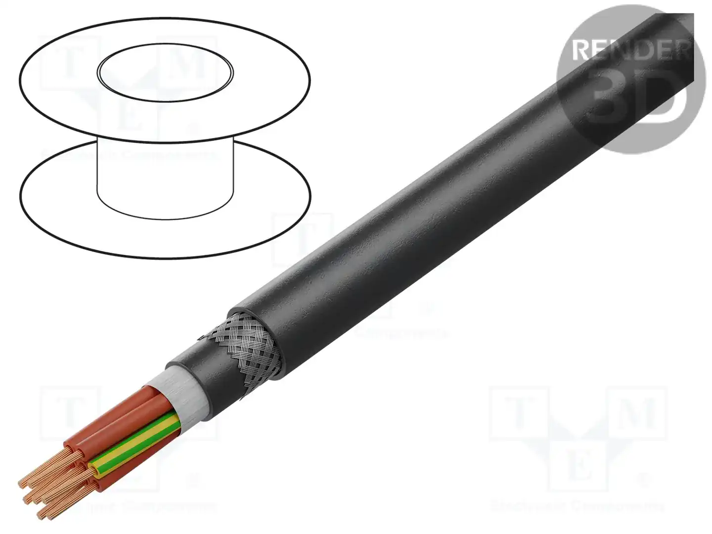 ALPHA WIRE 652425CY SL005 — Провода многожильные экранированные