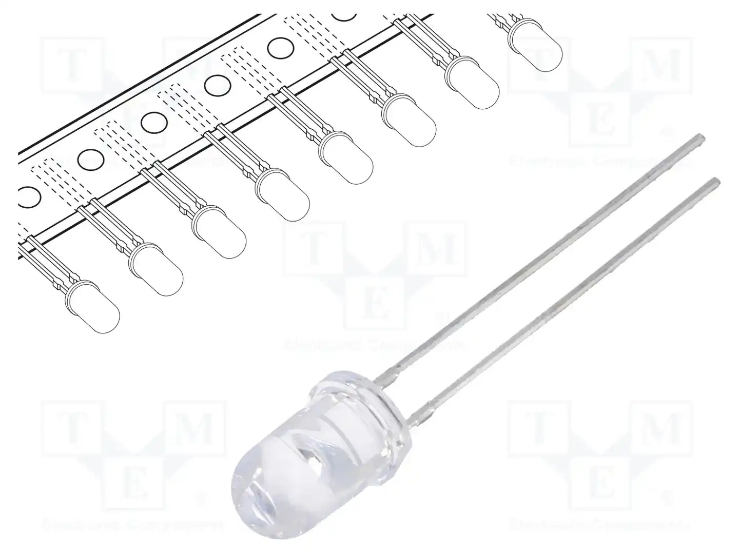 OPTOSUPPLY OSHR5161A-T-MN — Круглые светодиоды THT