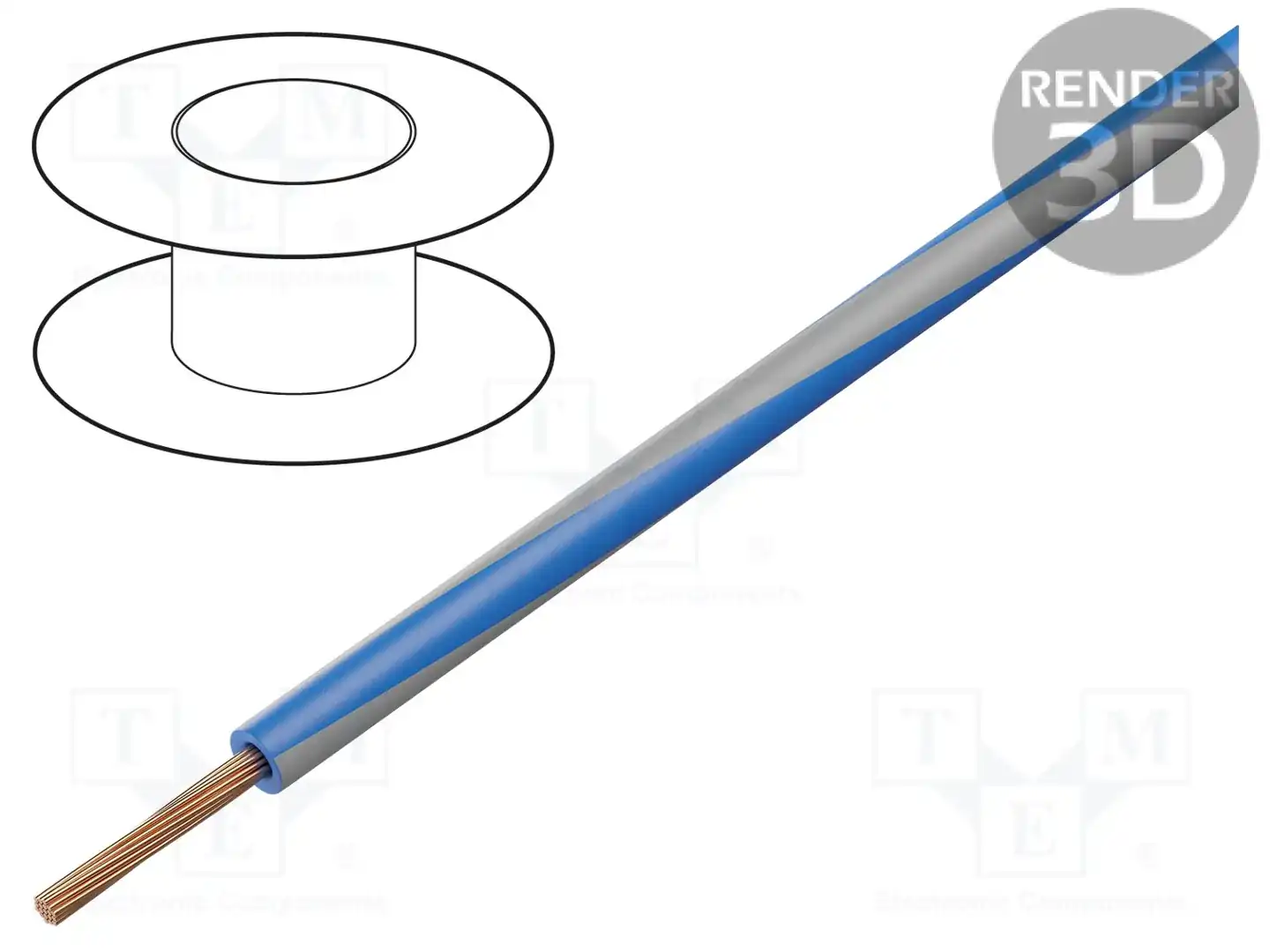 BQ CABLE LGY0.35-BL/GY — Провода одножильные - тросик
