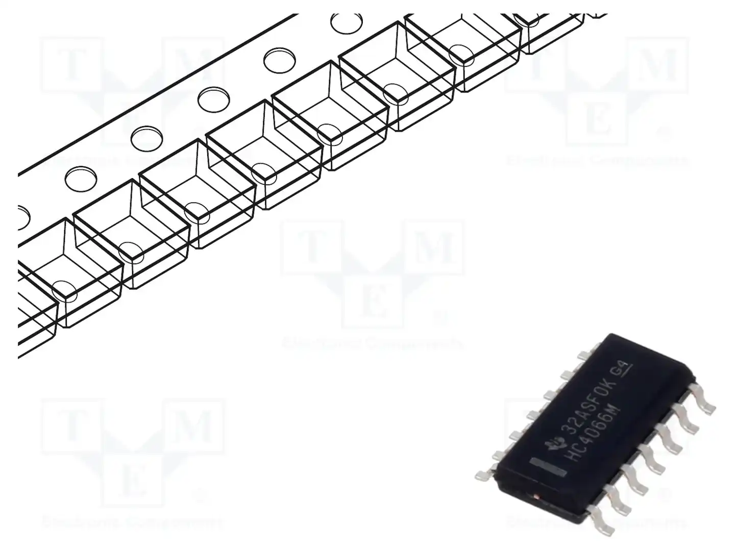 Texas Instruments CD74HC4066M96 — Декодеры, мультиплексоры, переключатели