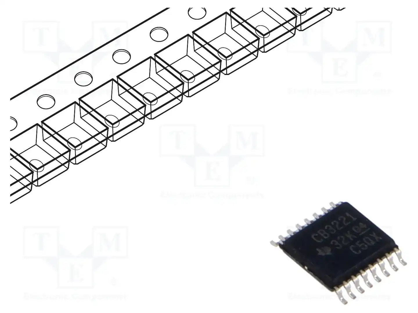 Texas Instruments SN65C3221PWR — Микросхемы - RS232 / RS422 / RS485