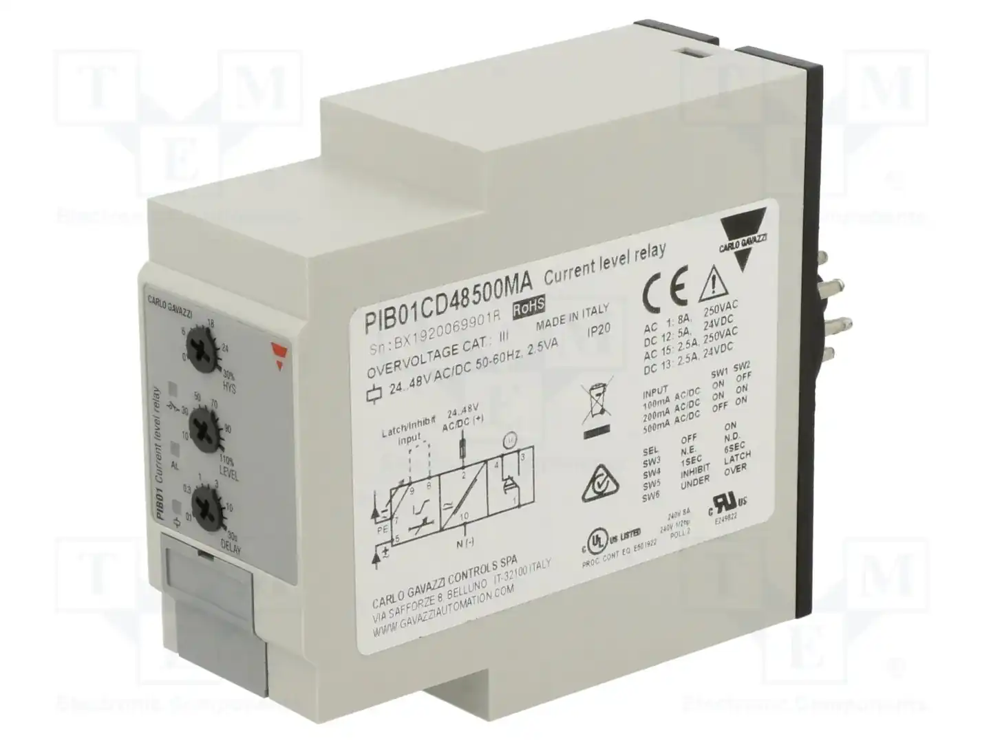 CARLO GAVAZZI PIB01CD48500MA — Контрольные реле