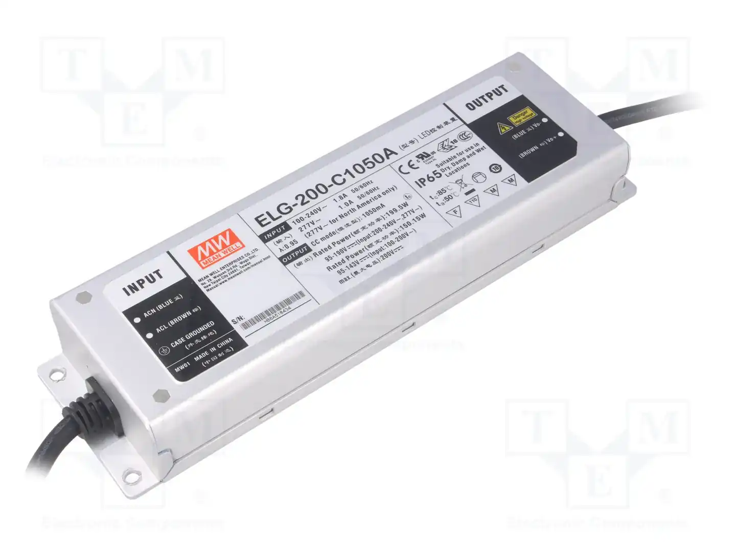 MEAN WELL ELG-200-C1050A — Блоки питания для LED