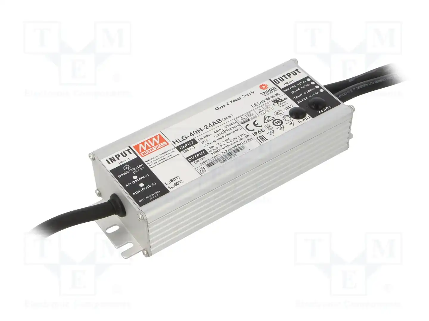 MEAN WELL HLG-40H-24AB — Блоки питания для LED
