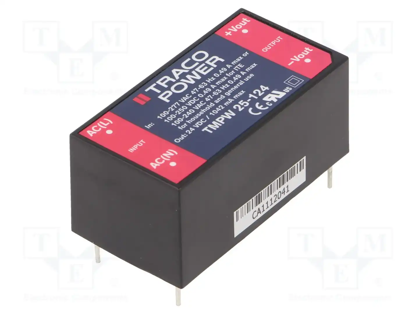 TRACO POWER TMPW 25-124 — Блоки питания для встраивания