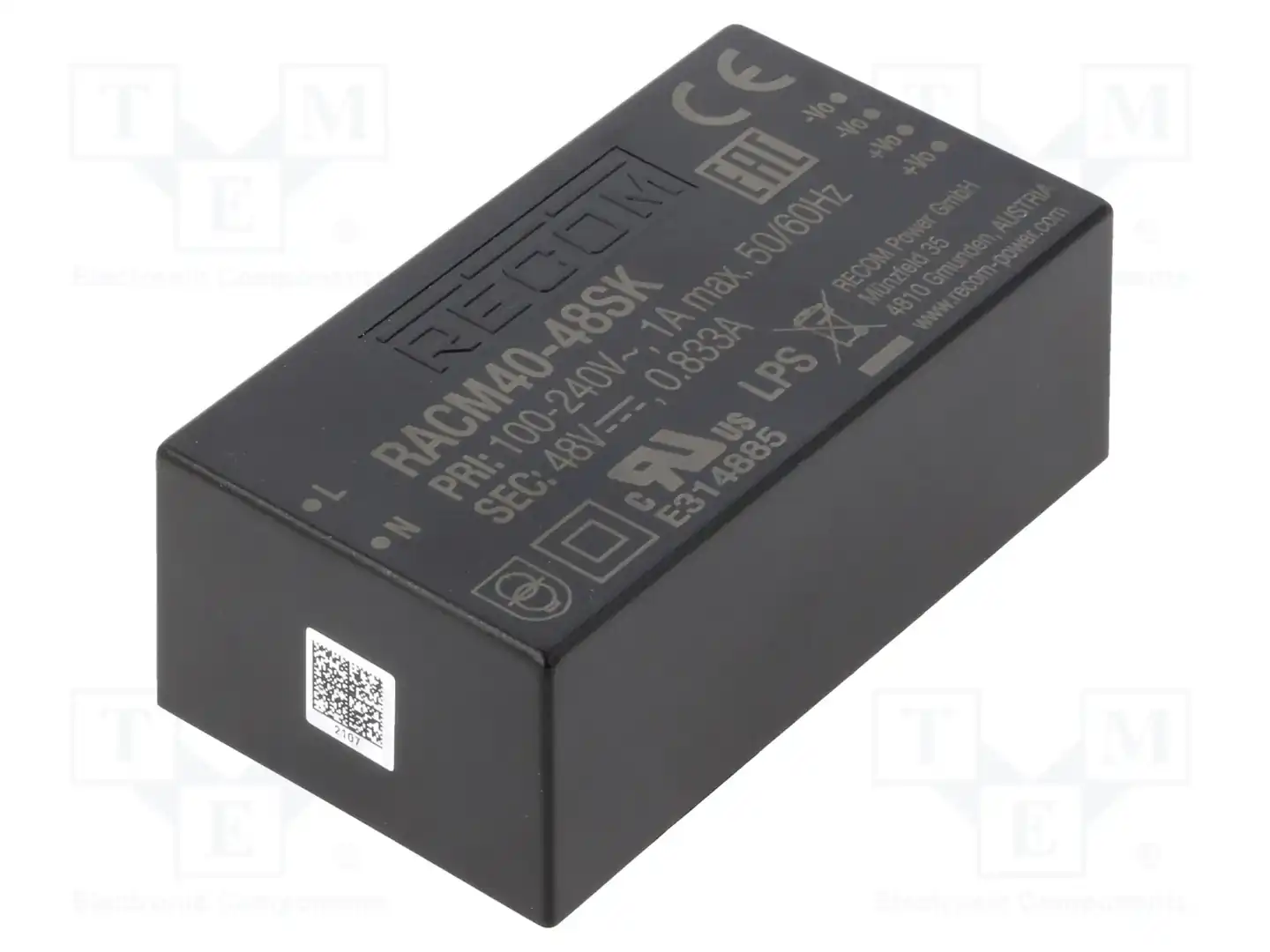 RECOM RACM40-48SK-T — Открытые блоки питания