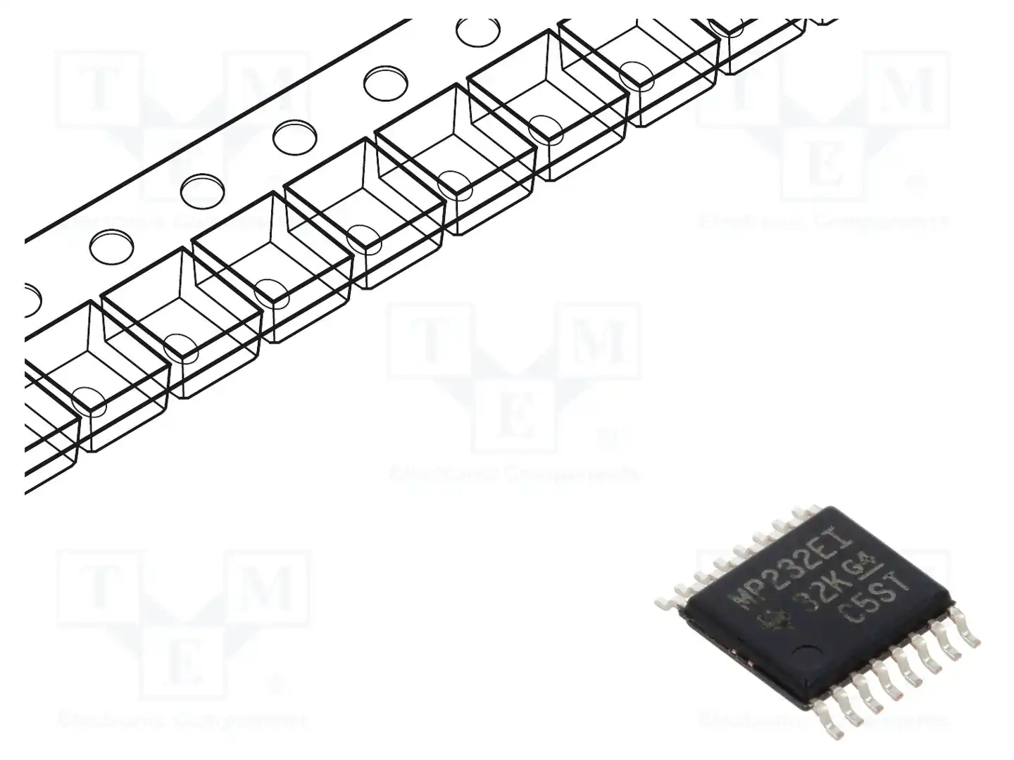 Texas Instruments MAX3232EIPWR — Микросхемы - RS232 / RS422 / RS485