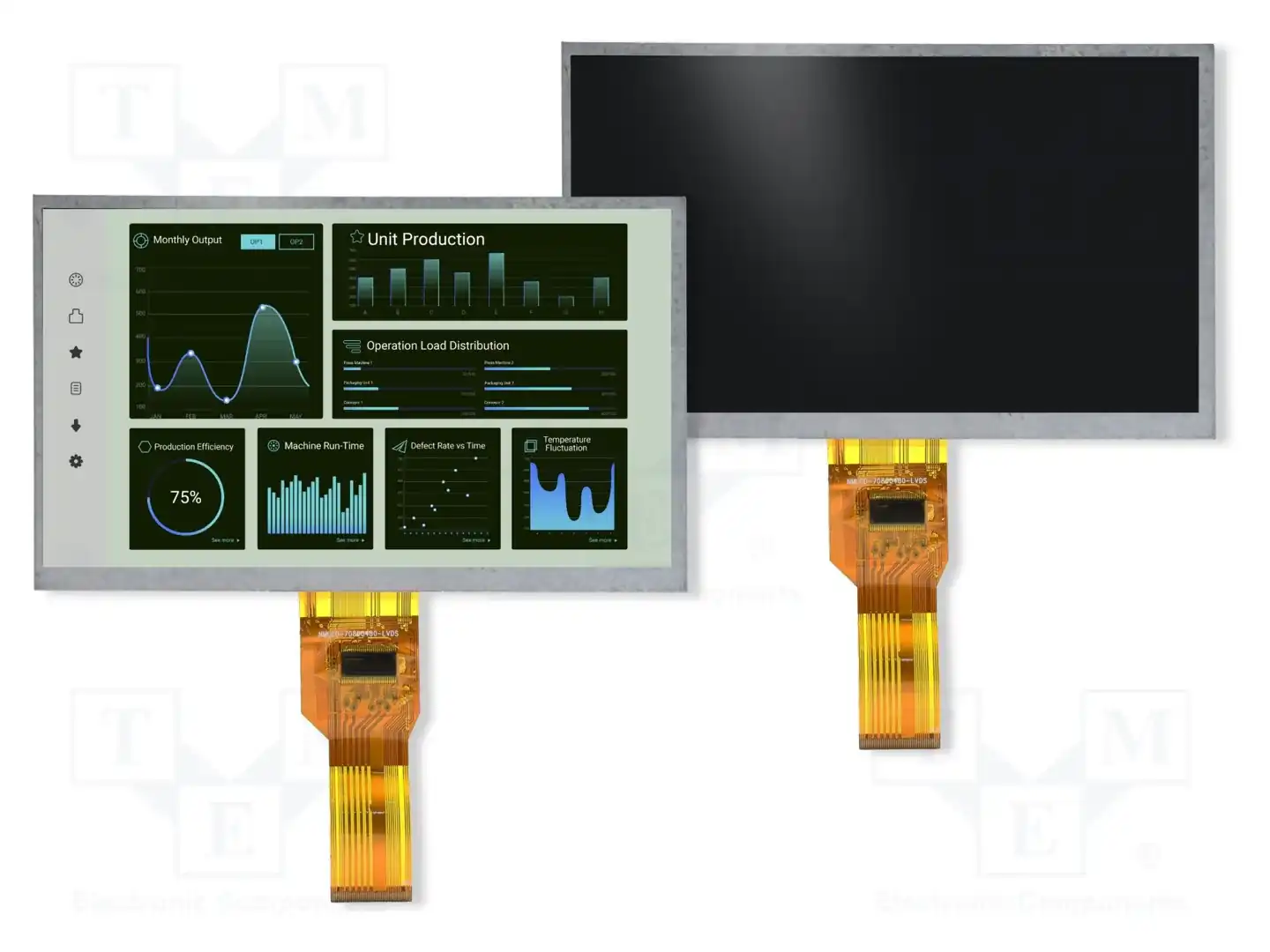 4D LCD 4DLCD-70-1024-600-CT-NM-1000-R — Дисплеи TFT
