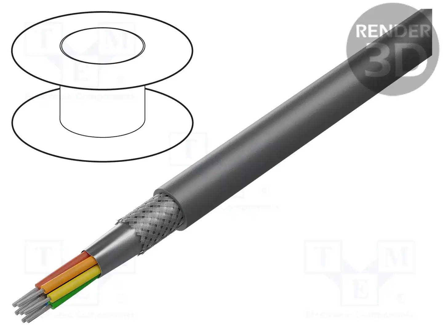ALPHA WIRE 5527 SL005 — Провода многожильные экранированные