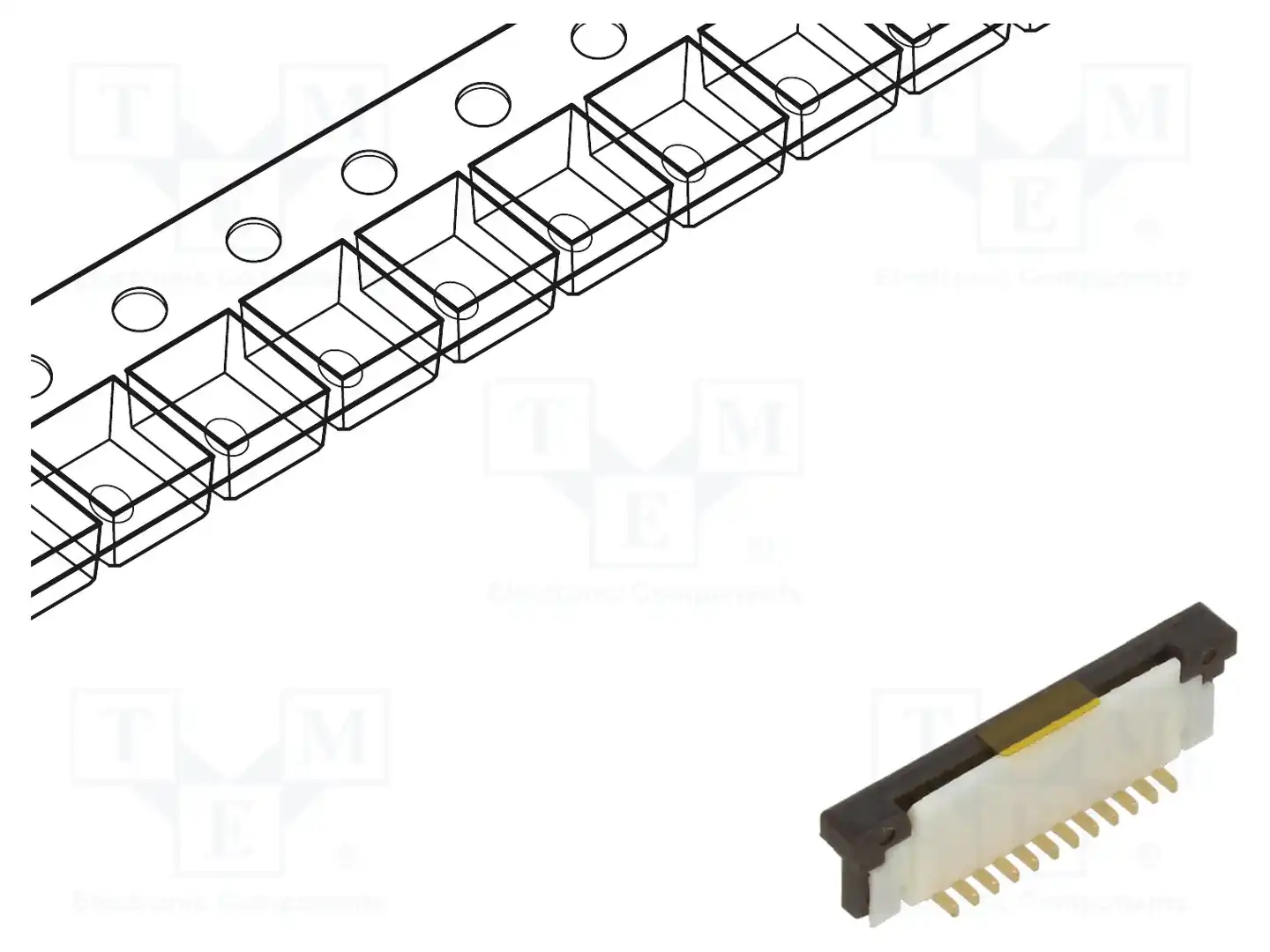 GCT FFC3A20-12-G — Разъeмы FFC/FPC растр 1,00мм