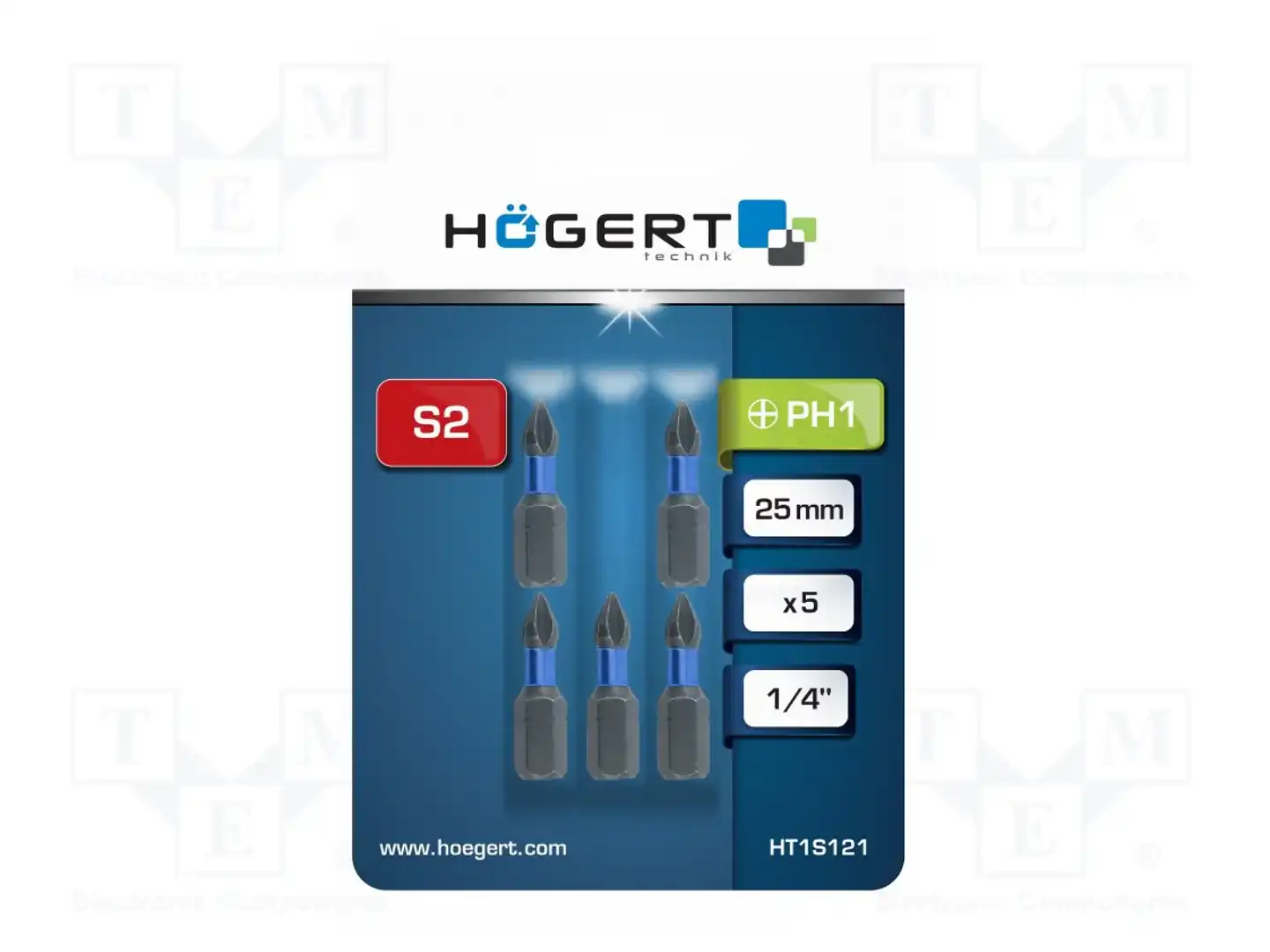 HÖGERT TECHNIK HT1S121 — Наконечники для отверток