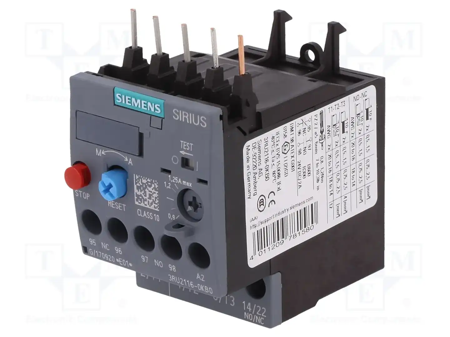 SIEMENS 3RU2116-0KB0 — Контакторы - дополнительное оборудование