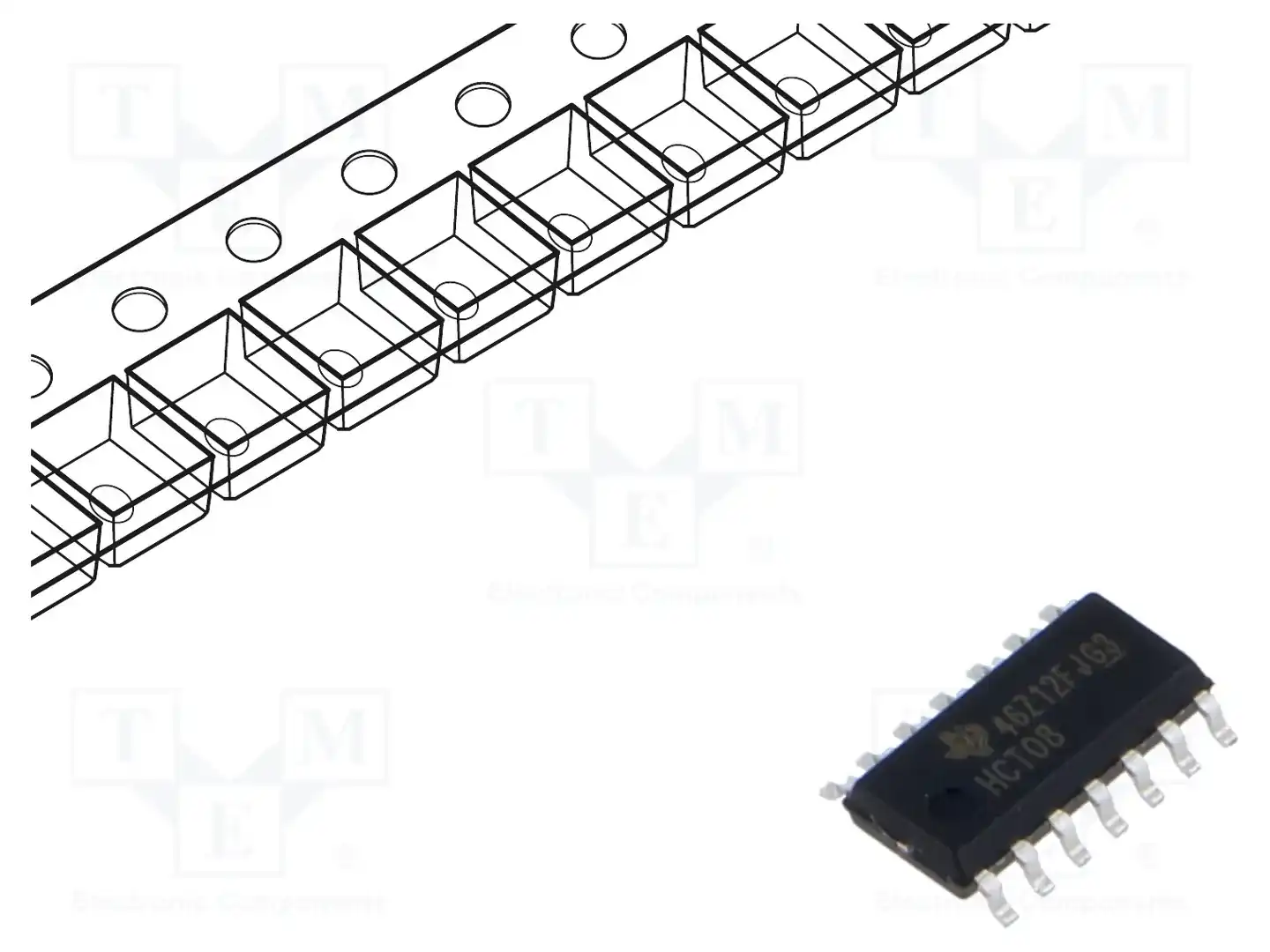 Texas Instruments SN74HCT08DR — Ворота, инверторы