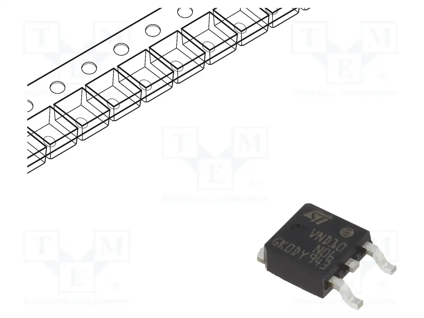 STMicroelectronics VND10N06TR-E — Выключатели - микросхемы