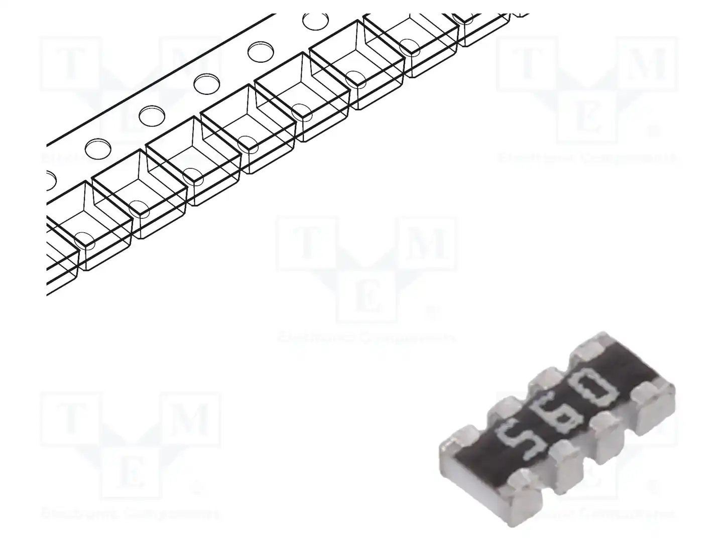 YAGEO YC124-JR-0756RL — Резисторные сборки