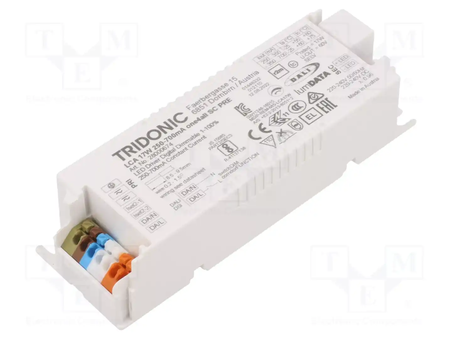 TRIDONIC LCA 17W 250-700MA ONE4ALL SC PRE — Блоки питания для LED