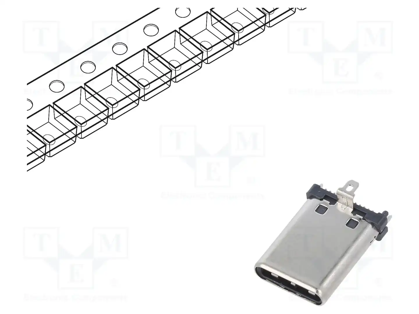 GCT USB4151-GF-C — Разъeмы USB и IEEE1394
