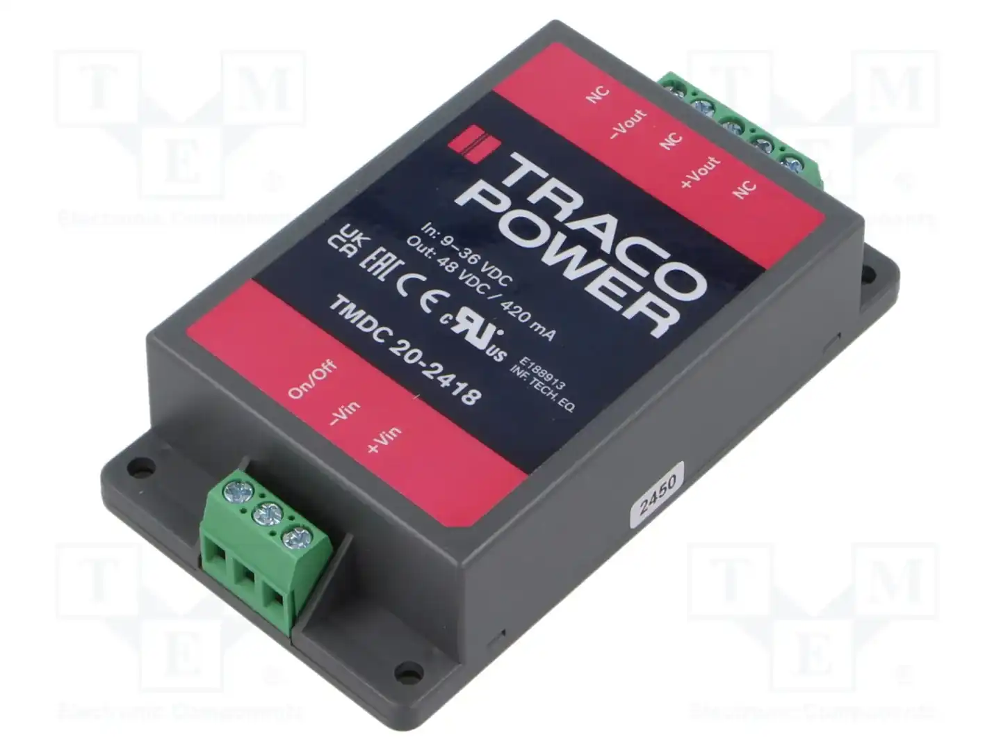 TRACO POWER TMDC 20-2418 — Преобразователи DC/DC
