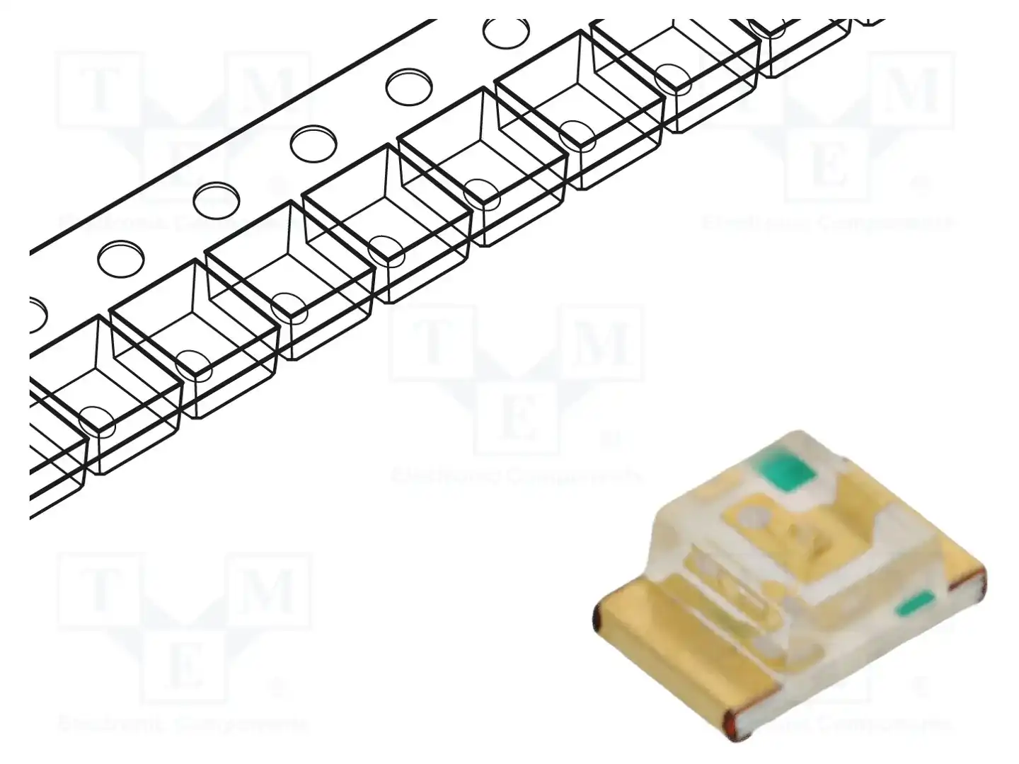KINGBRIGHT ELECTRONIC KPT-2012LVVBC-D — Светодиоды SMD цветные