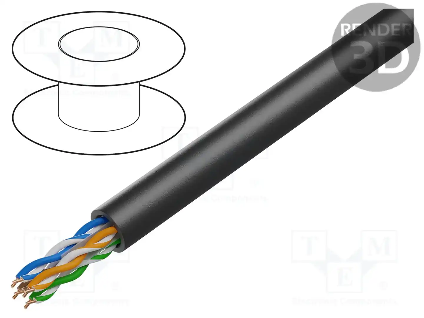 DIGITUS DK-1611-V-1-OD — Провода телекоммуникационные