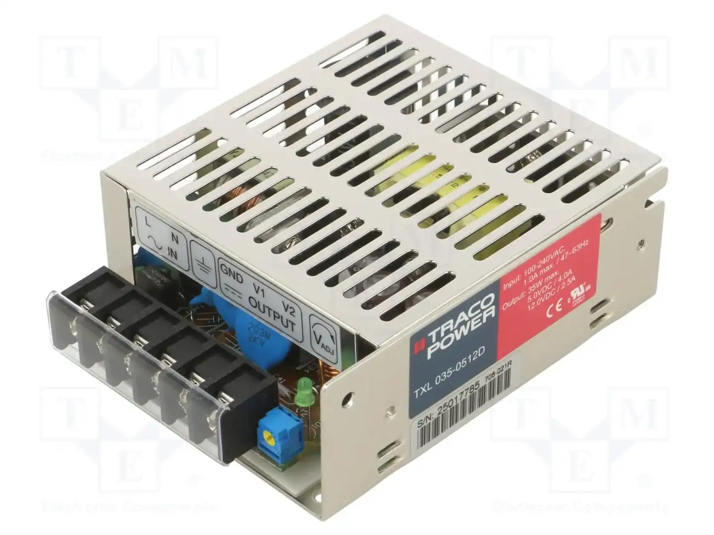 TRACO POWER TXL 035-0512D — Блоки питания для встраивания