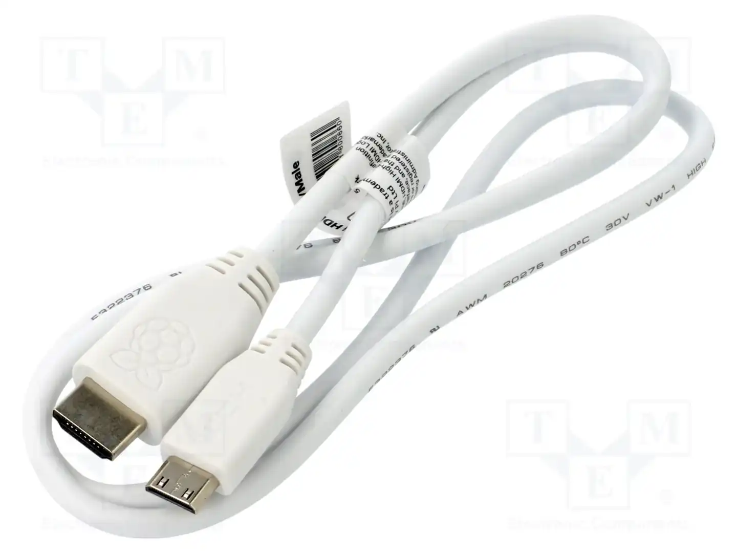 RASPBERRY PI HDMI TO MINI HDMI 1M WHITE 789-21051004 — аксессуары