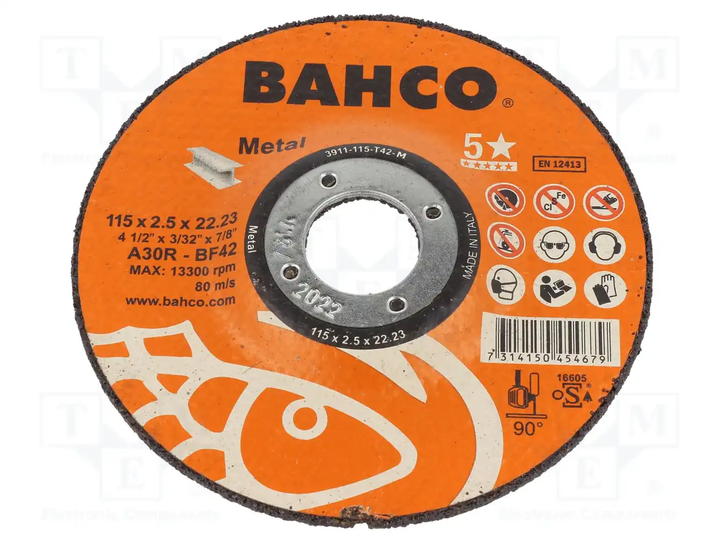 BAHCO 3911-115-T42-M — Диски для резки и шлифовки