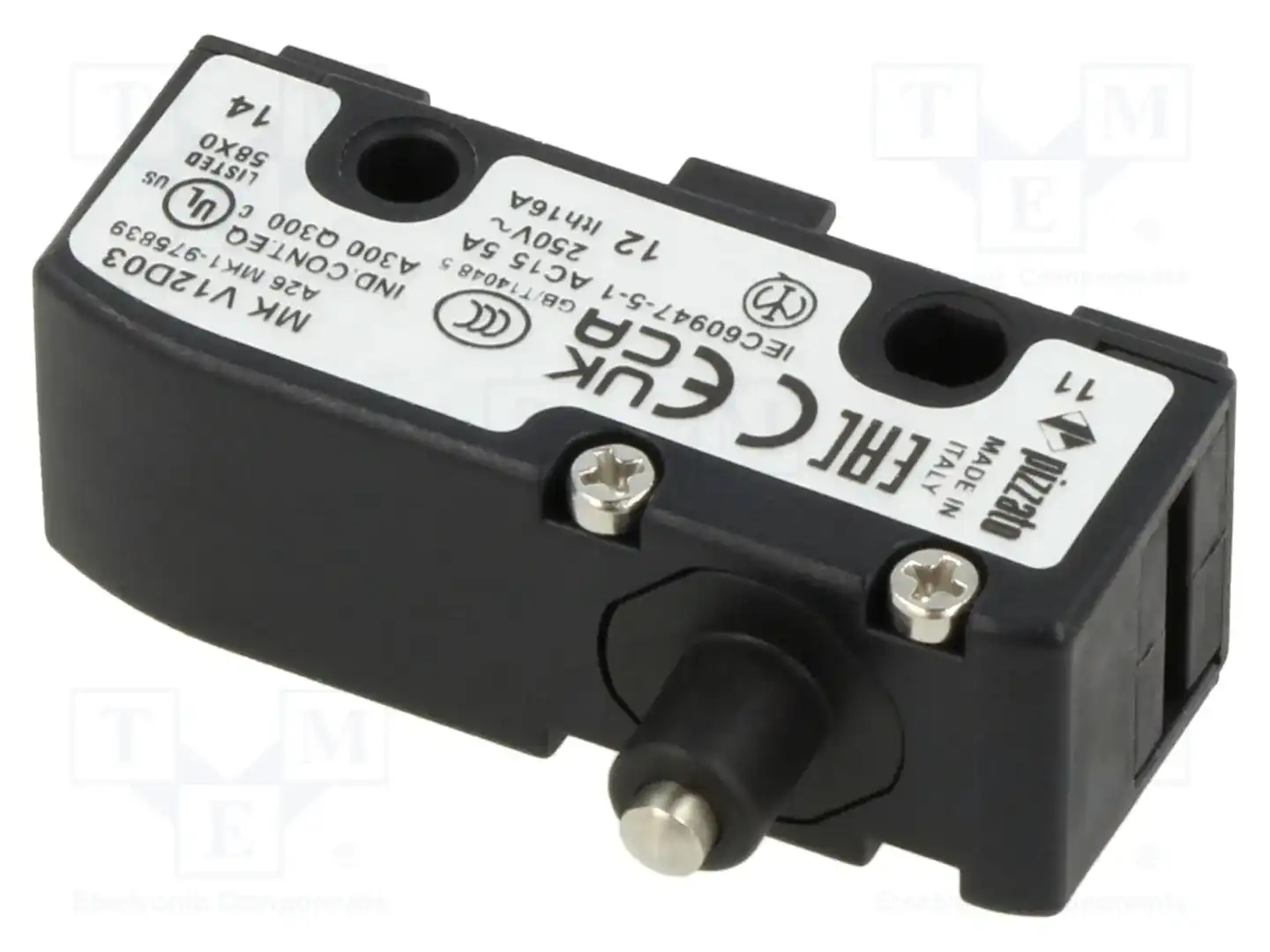 PIZZATO ELETTRICA MK V12D03 — Микропереключатели SNAP ACTION