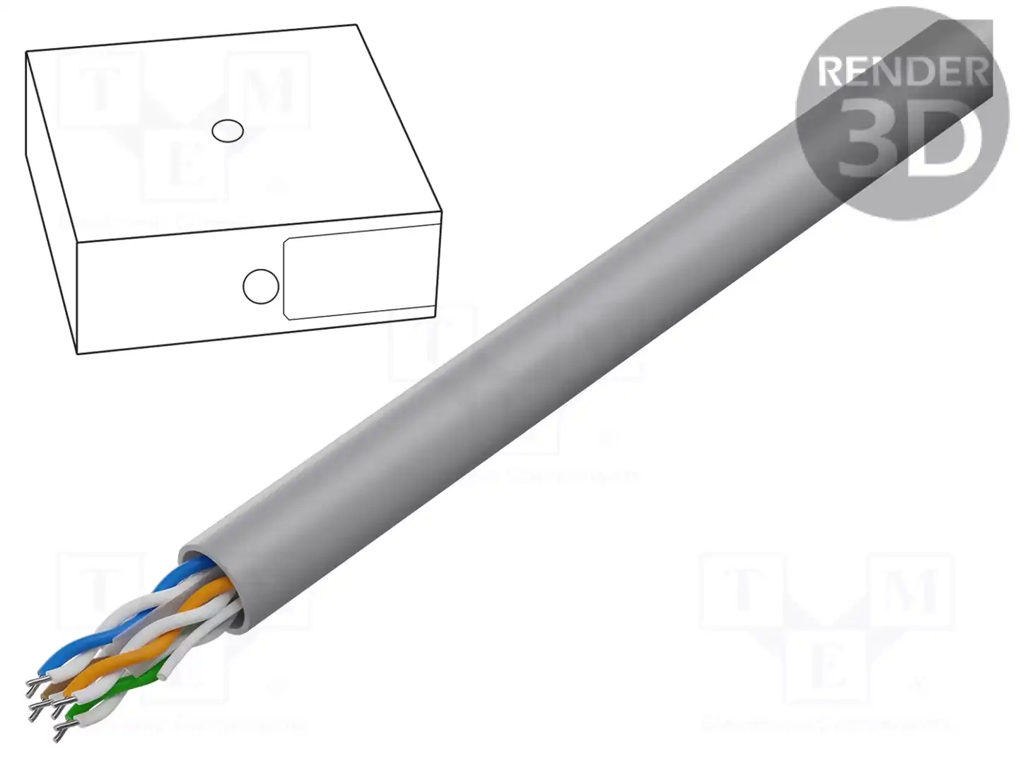 GEMBIRD UPC-6004SE-SOL/100 — Провода телекоммуникационные