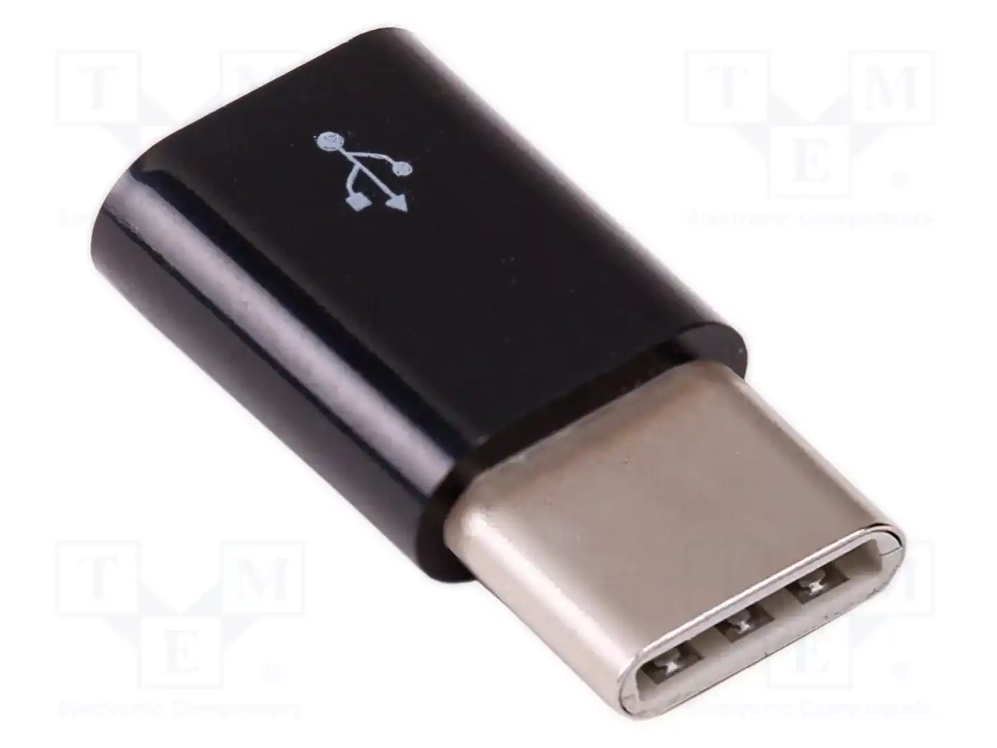 RASPBERRY PI MICRO USB(F) TO USB-C(M) ADAPTER BLACK — аксессуары