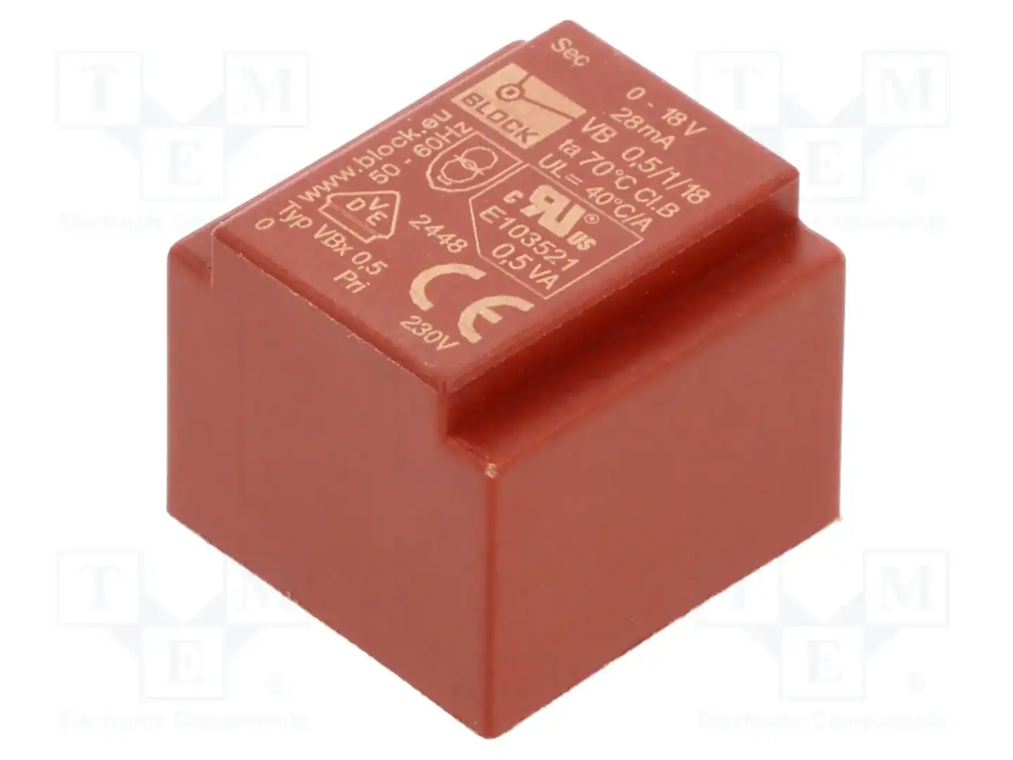 BLOCK VB 0,5/1/18 — Трансформаторы PCB