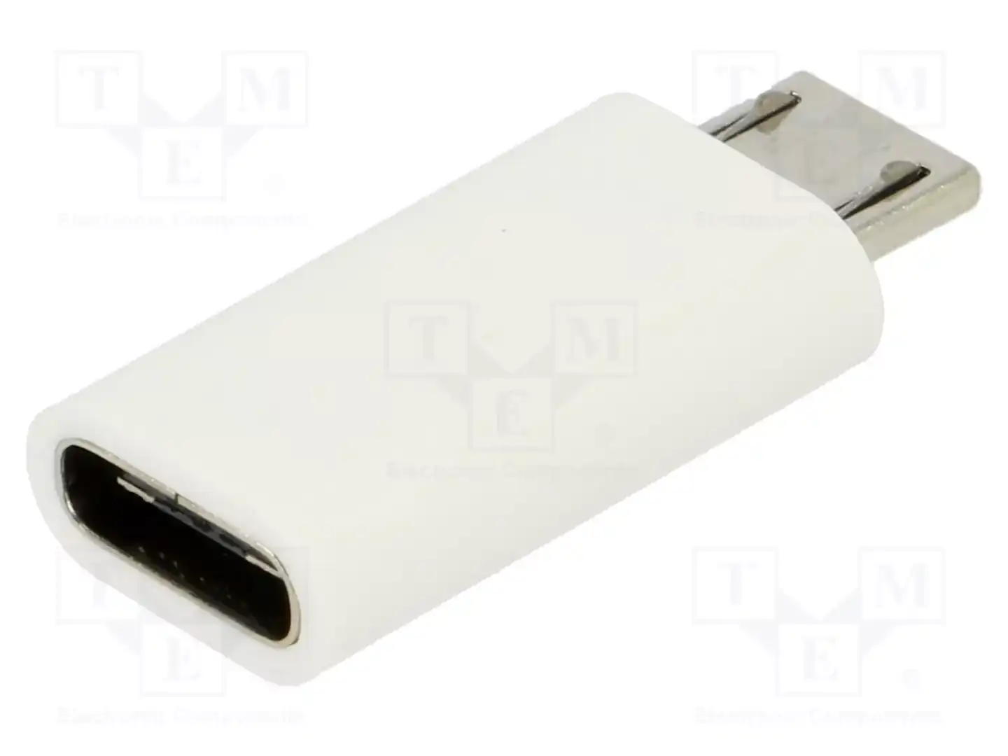 RASPBERRY PI MICRO USB (M) TO USB-C (F) ADAPTER WHITE — аксессуары