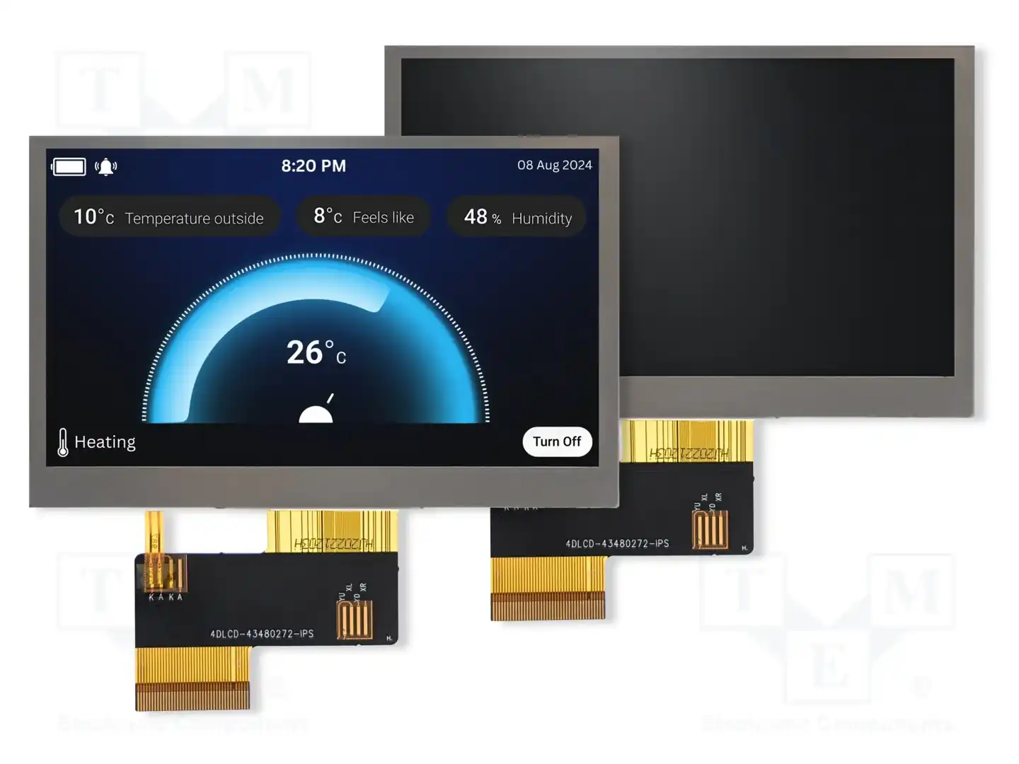4D LCD 4DLCD-43-480-272-NT-NM-500-R — Дисплеи TFT
