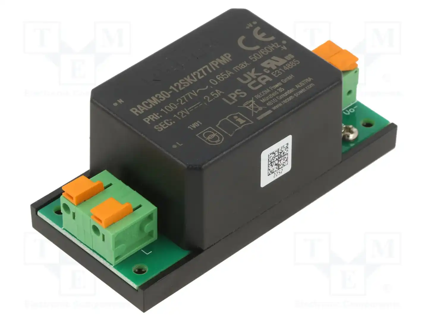 RECOM RACM30-12SK/277/PMP — Блоки питания для встраивания