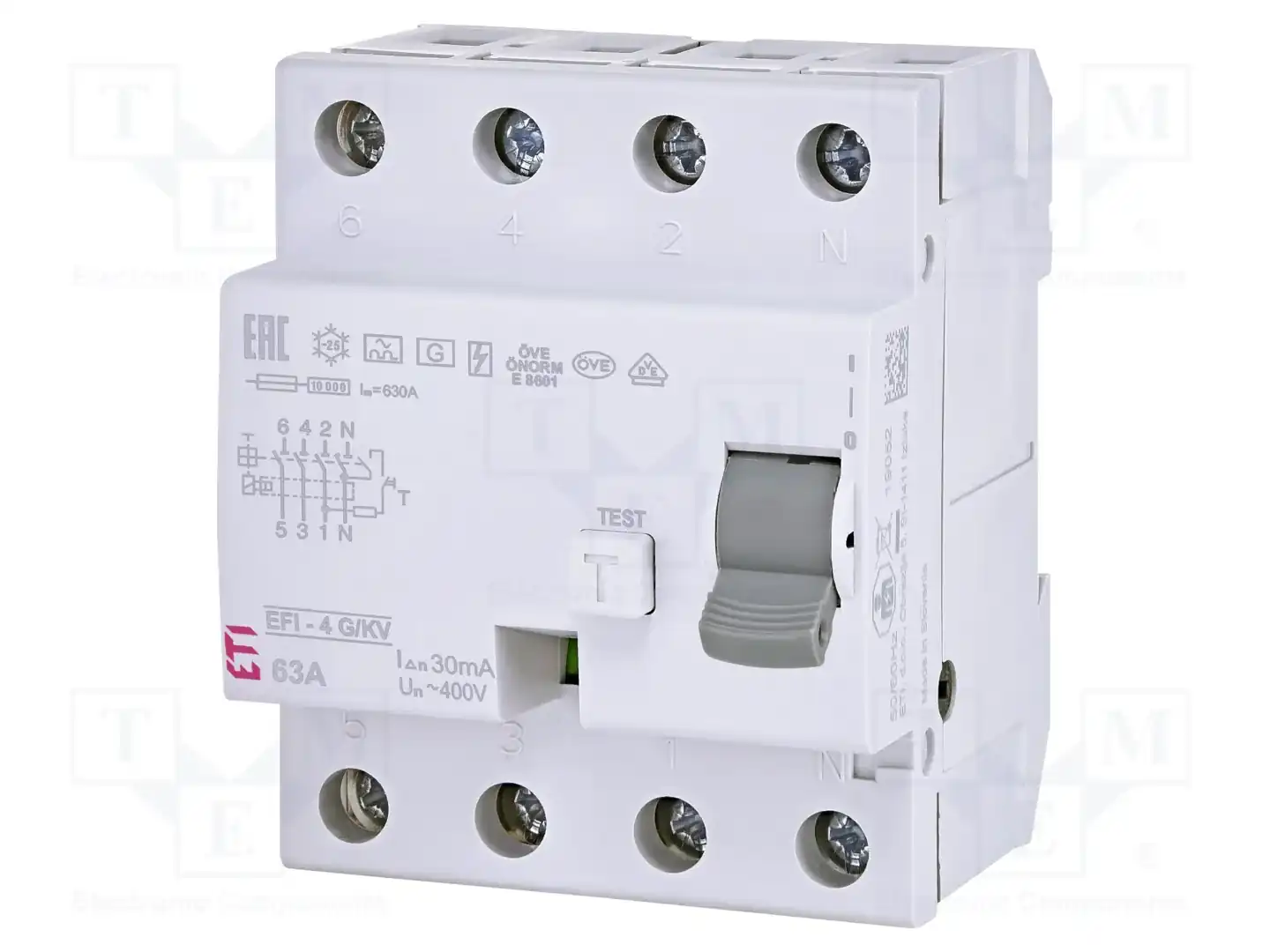 ETI POLAM EFI-4 A G/KV 63/0.03 — Дифференциальные выключатели