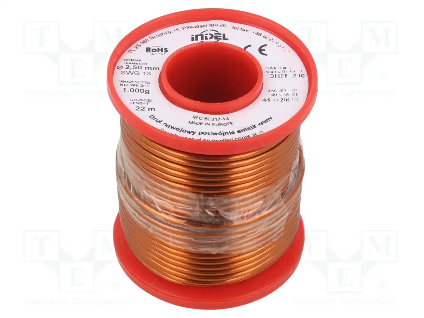 INDEL DN2E2,5-1KG — Проволока обмоточная
