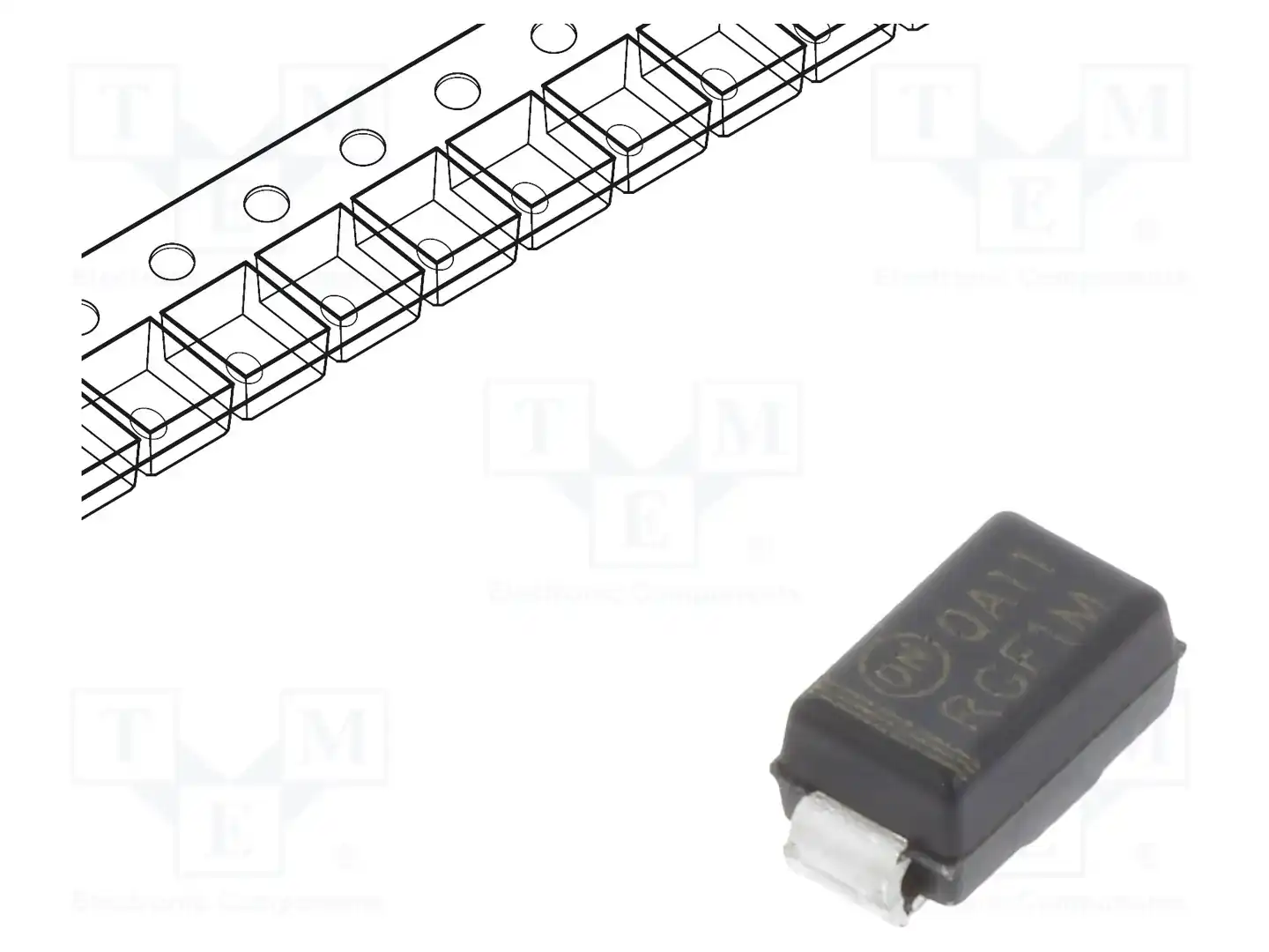onsemi RGF1M — Универсальные диоды SMD