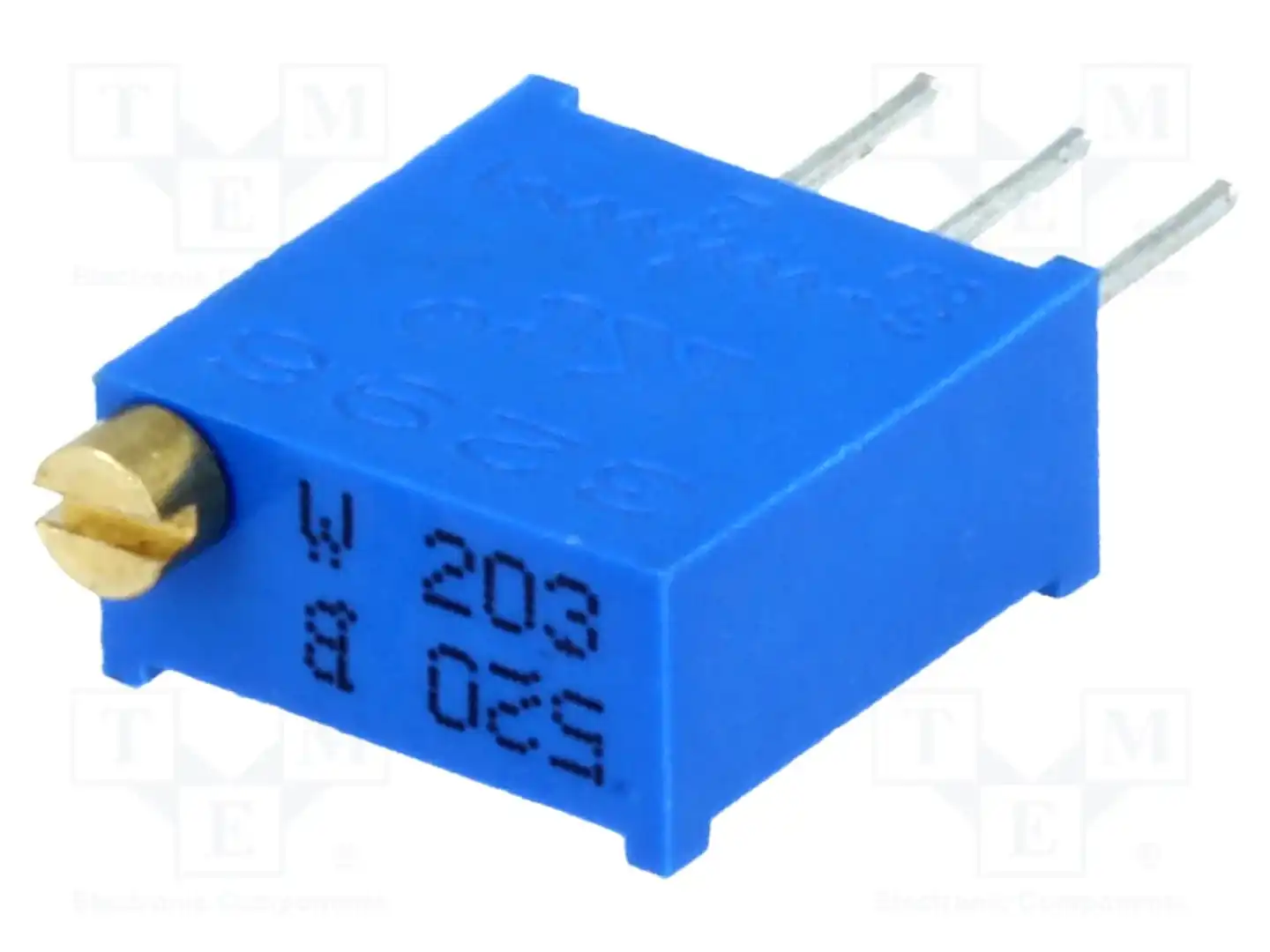 SR PASSIVES T910W-20K — Потенциометры THT многооборотные 3/8 дм