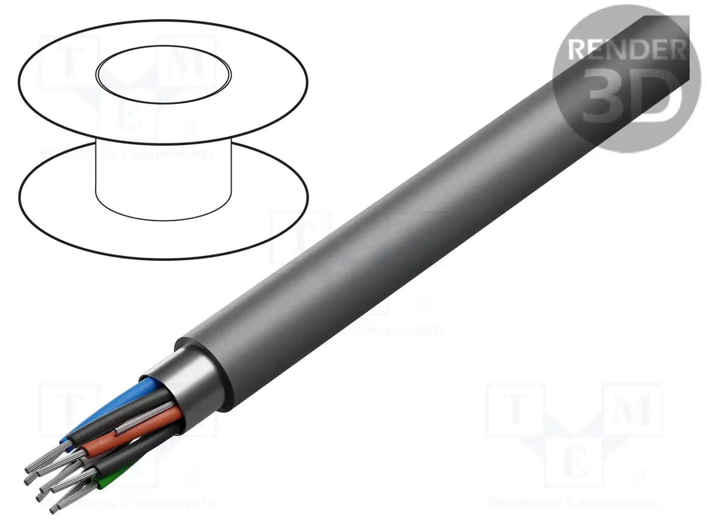 ALPHA WIRE 78182 SL001 — Провода многожильные экранированные