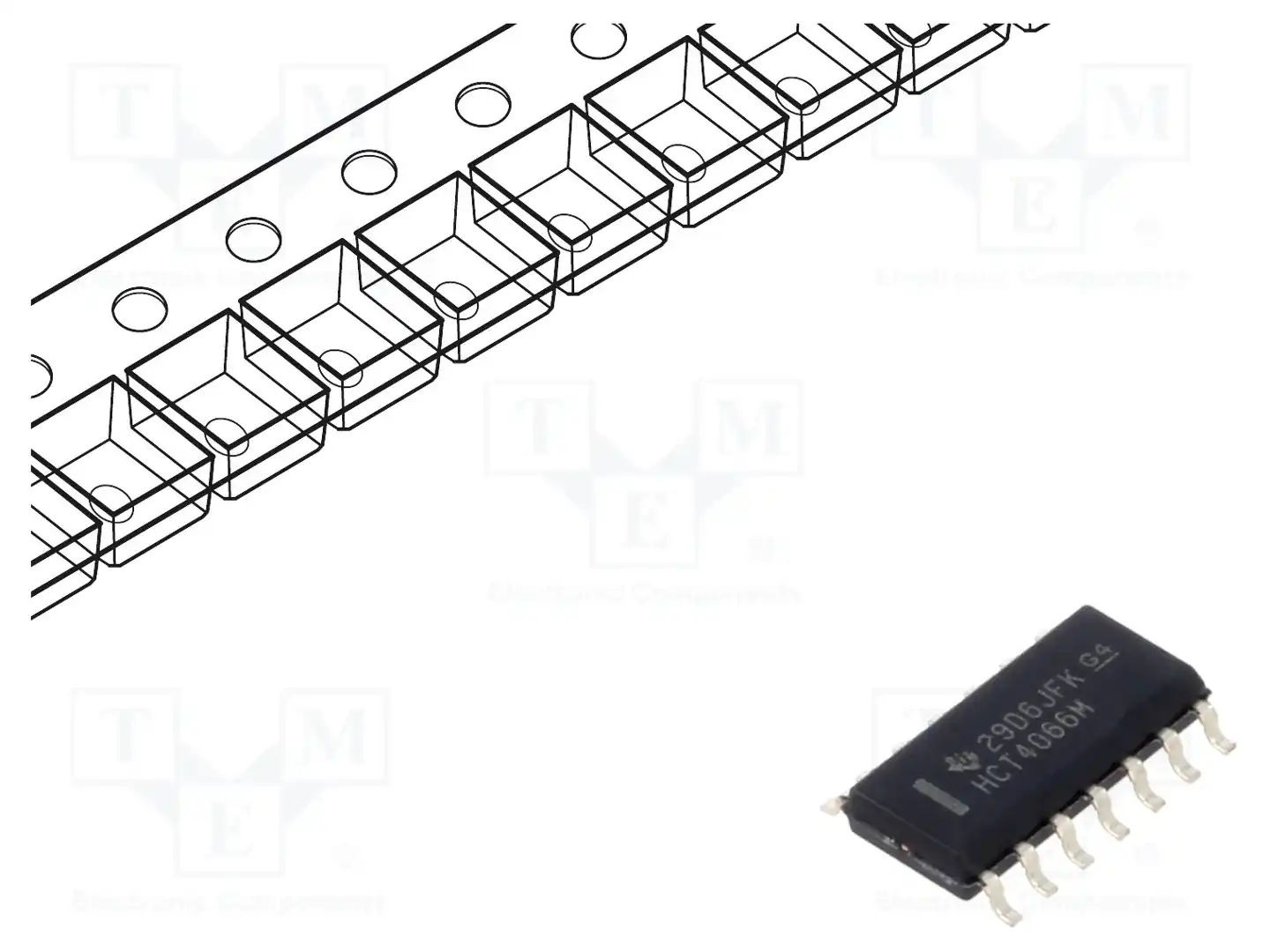 Texas Instruments CD74HCT4066M96 — Декодеры, мультиплексоры, переключатели