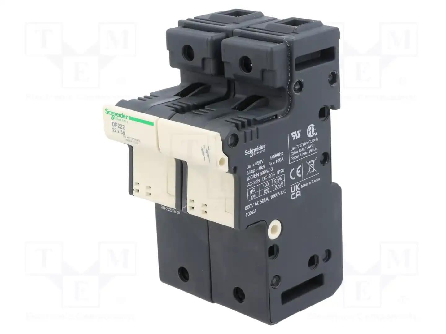SCHNEIDER ELECTRIC DF222 — Гнезда предохранительные на DIN-рейку