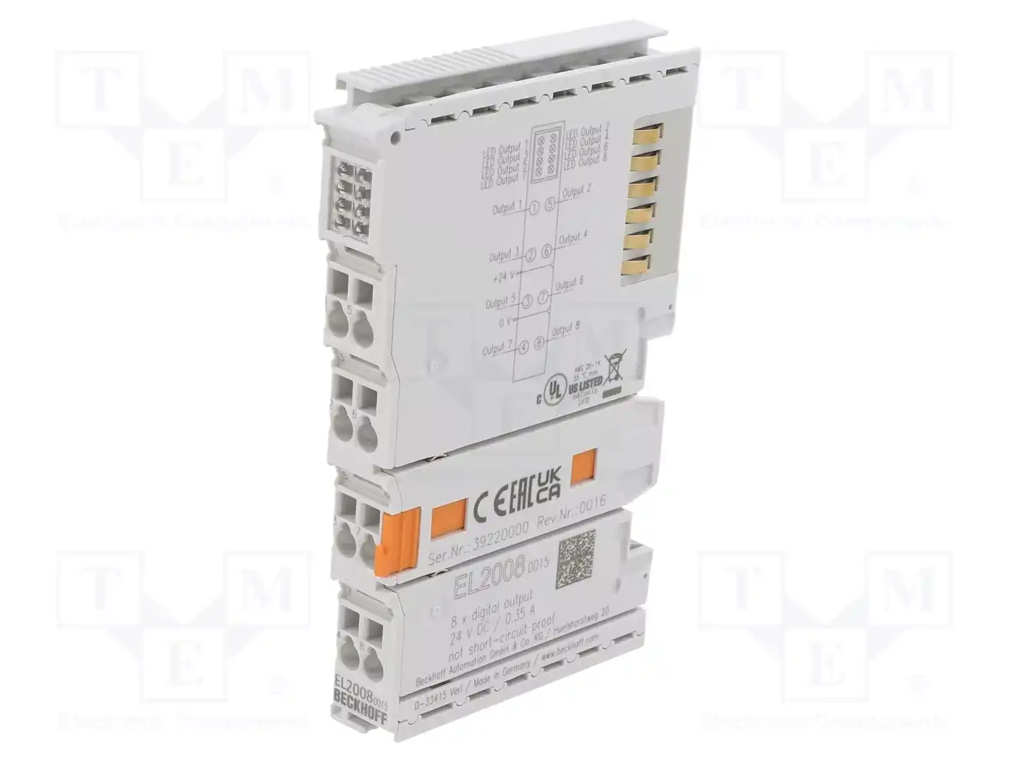 Beckhoff Automation EL2008-0015 — Системы и модули ввода/вывода (I/O)