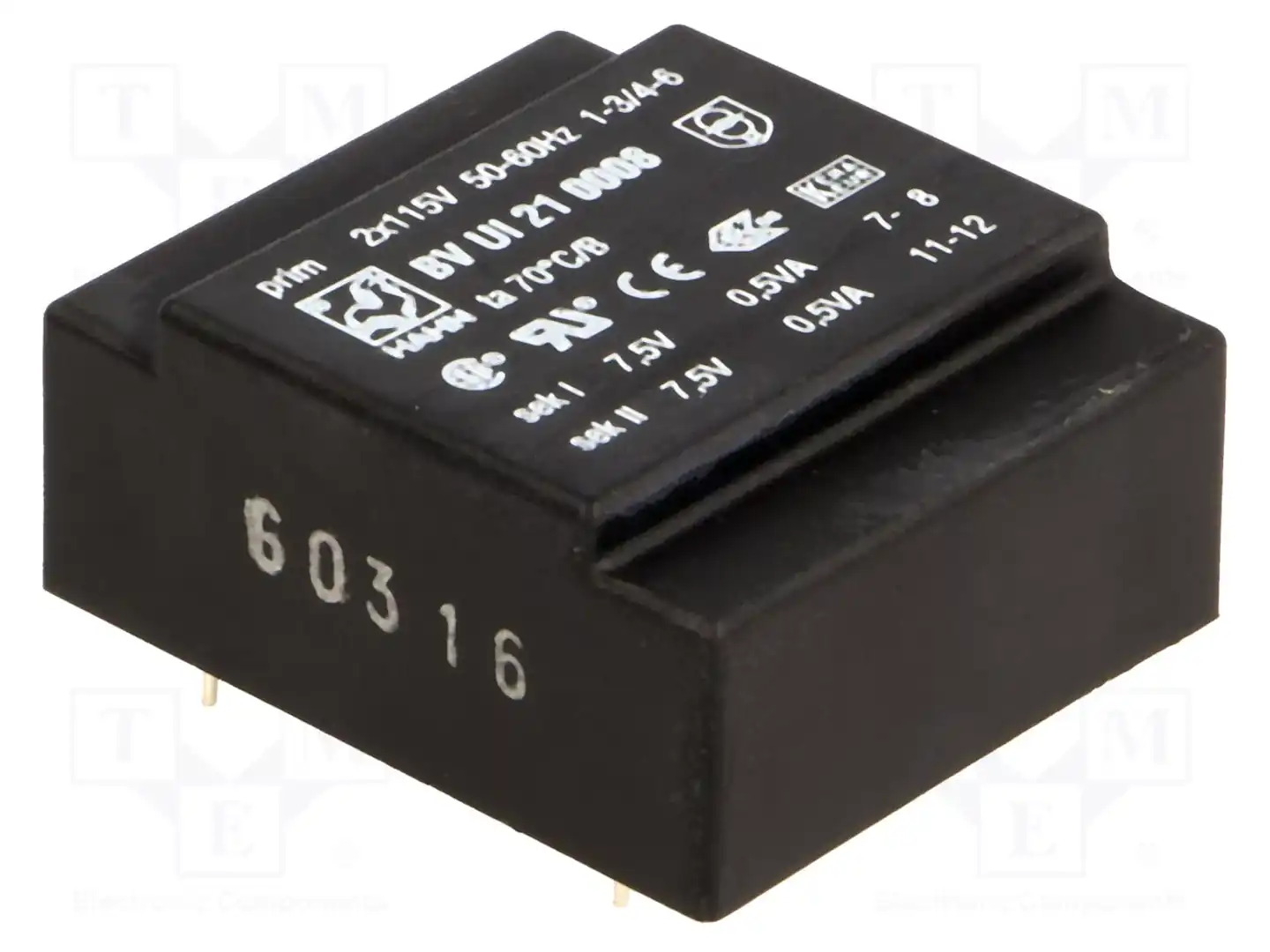 HAHN BV UI 21 0008 — Трансформаторы PCB