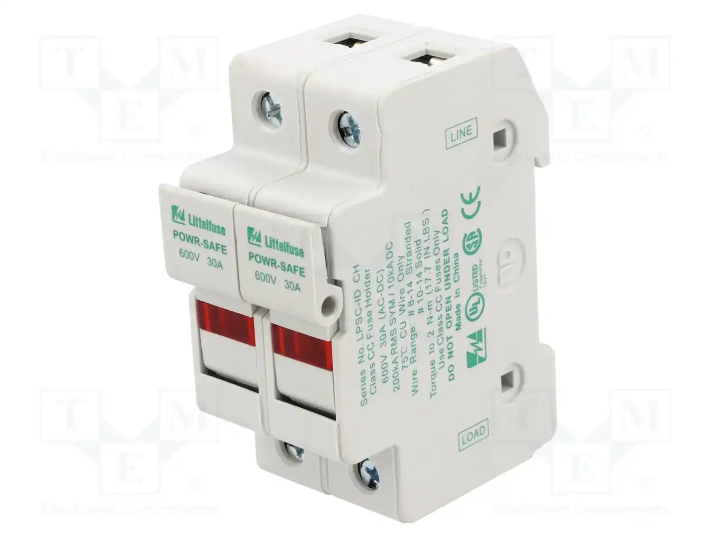 LITTELFUSE LPSC0002ZXID — Гнезда предохранительные на DIN-рейку