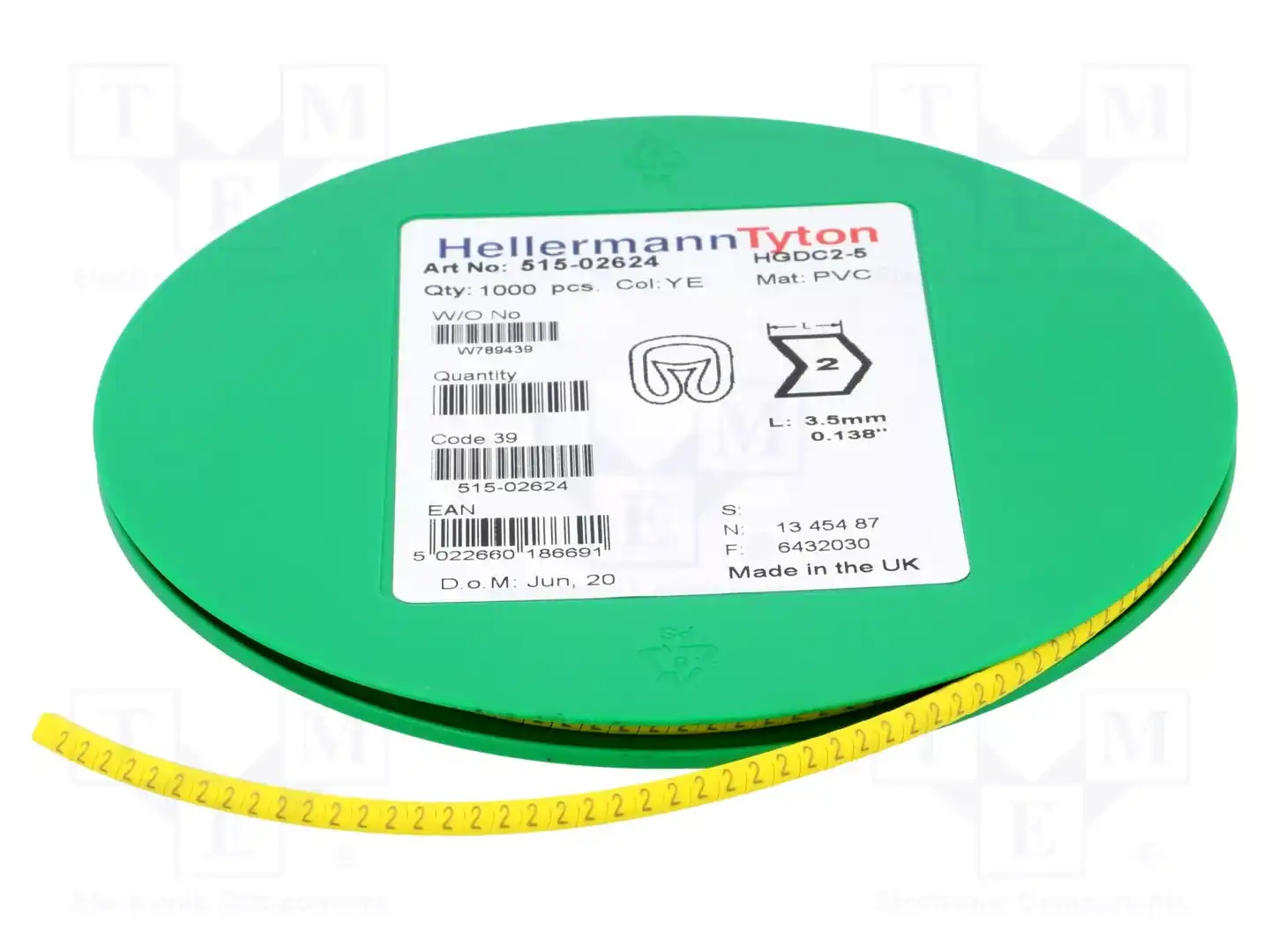 HELLERMANNTYTON 515-02624 — Маркеры проводов