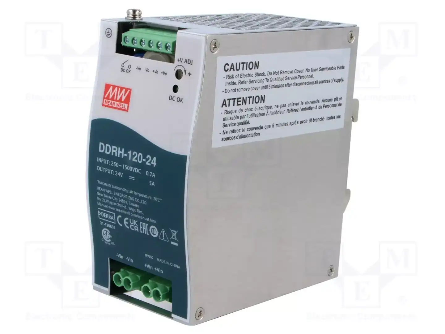 MEAN WELL DDRH-120-24 — Преобразователи DC/DC