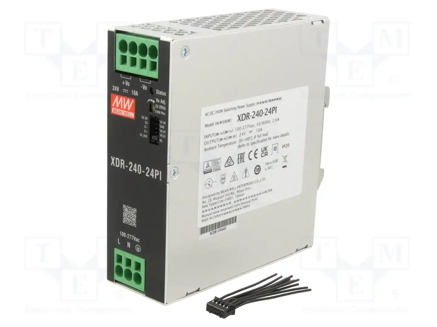 MEAN WELL XDR-240-24PI — Блоки питания на DIN-рейку