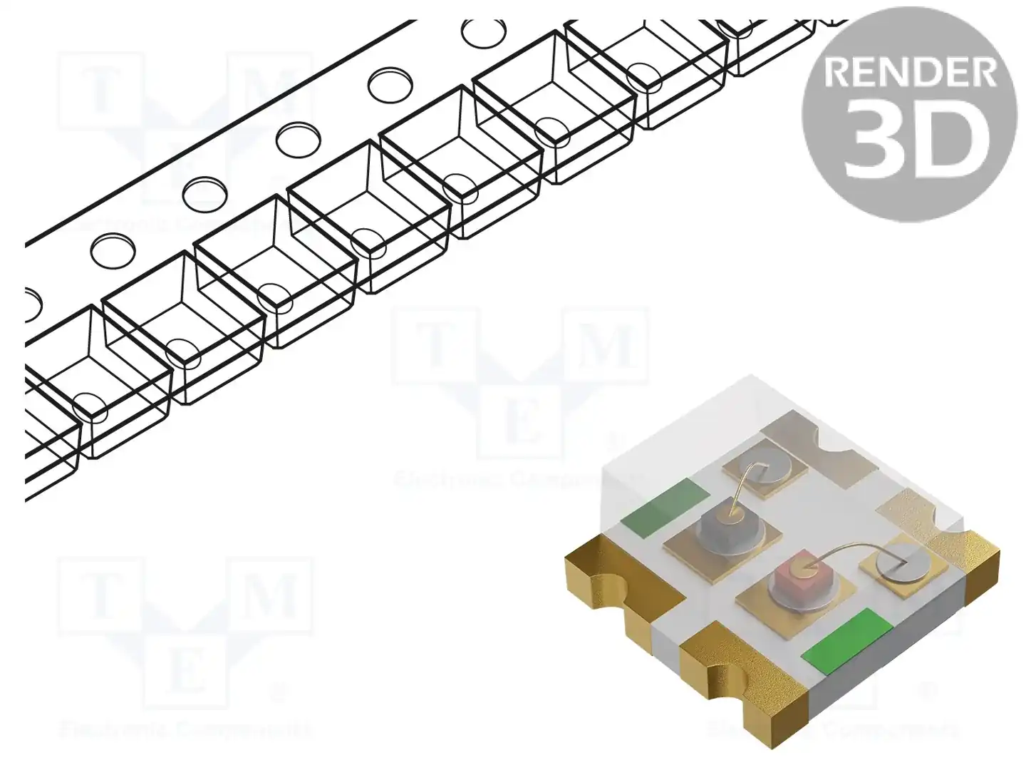 EVERLIGHT 15-23B/R6G6BHC-A01/2T — Светодиоды SMD цветные