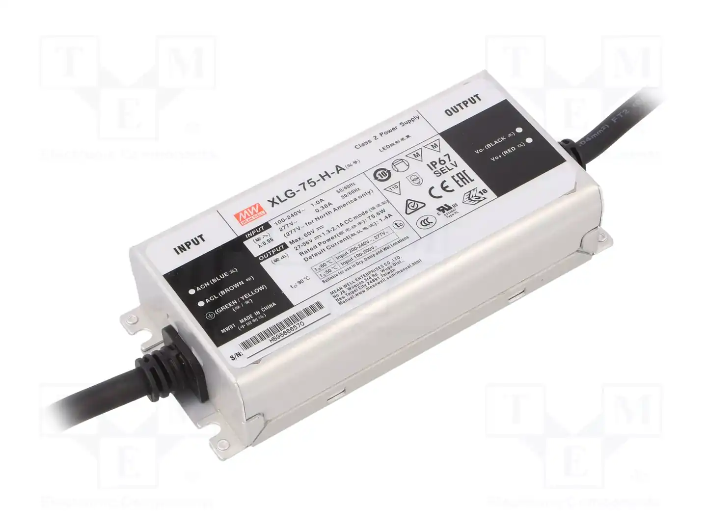 MEAN WELL XLG-75-H-A — Блоки питания для LED