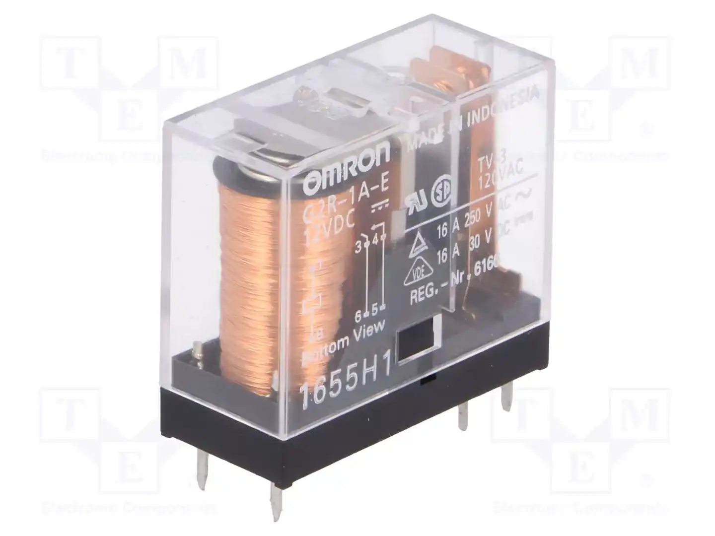 OMRON Electronic Components G2R-1A-E 12VDC — Реле электромагн. миниатюрные
